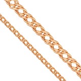 18cm Rose Gold Double Rhombus Bracelet