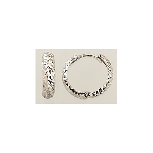 14K White Gold Small Hoops...
