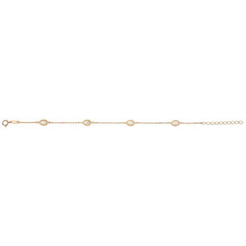 14K Rose Gold Pearl Bracelet