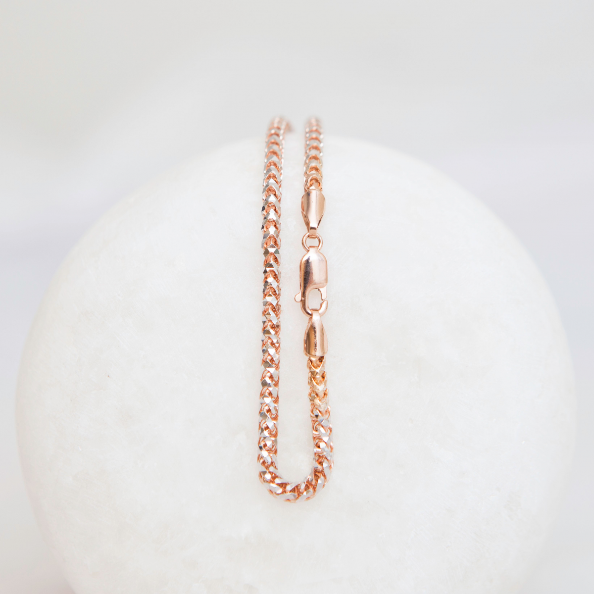 Franco rose gold on sale chain